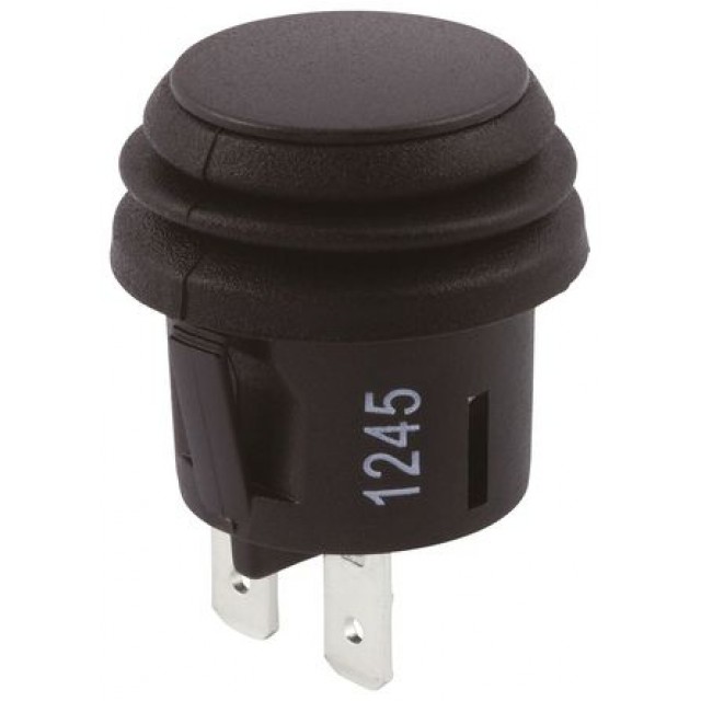 Push Button Switch, IP65, 20.2mm, SPDT, Panel Mount, (On)-Off, (Blank)