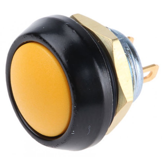 Push Button Switch, IP67, NO, Panel Mount, Momentary