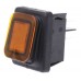 IP65 Illuminated Amber DPST Rocker Switch, On-Off, 20 A@ 125 V ac +55°C 22mm 30.8mm