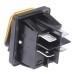 IP65 Illuminated Amber DPST Rocker Switch, On-Off, 20 A@ 125 V ac +55°C 22mm 30.8mm