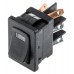 Illuminated Black DPST Rocker Switch, On-Off, 5 A@ 250 V ac +85°C -20°C 19.4mm 12.9mm