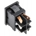 Illuminated Black DPST Rocker Switch, On-Off, 5 A@ 250 V ac +85°C -20°C 19.4mm 12.9mm