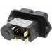 Push Button Switch, DPST, Flange, On-Off