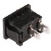 Black/Red SPST Rocker Switch, On-Off, 10 A@ 125 V ac +85°C -20°C 19.2mm 13mm