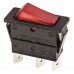 Illuminated Red SPST Rocker Switch, On-Off, 16 A@ 250 V ac 30mm 11mm