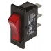 Red SPST Rocker Switch, On-Off, 16 A @ 125 V ac 30.2mm 11.2mm