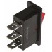 Red SPST Rocker Switch, On-Off, 16 A @ 125 V ac 30.2mm 11.2mm