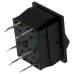 Black DPDT Rocker Switch, On-(On), 16 A@ 250 V ac 27.2mm 22.2mm