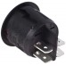 Illuminated Red DPST Rocker Switch, On-Off, 6 A @ 250 V ac 20.2mm