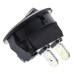 IP40 Black SPST Rocker Switch, On-Off, 12 A @ 250 V ac +55°C -20°C 20mm