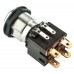 Push Button Switch, IP64, 19 mm, DPST-NO, Panel Mount, Latching , Illuminated, LED Blue