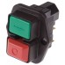 Push Button Switch, DPST, Flange, On-Off