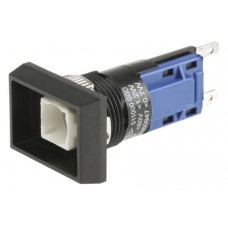 Push Button Switch, 16mm, SP-NO/NC, Panel Mount, Latching , Illuminated