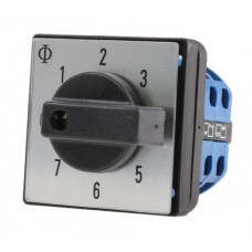 8 positions Rotary Switch, 600 V, 6 A, Rotary Knob