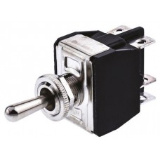 Toggle Switch DPDT On-Off-On, 15 A@ 250 V ac, Panel Mount