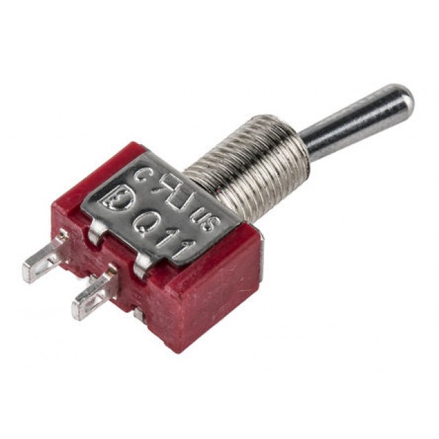 Toggle Switch SPST On-Off, 5 (ac) A, 5 (dc) A, Panel Mount