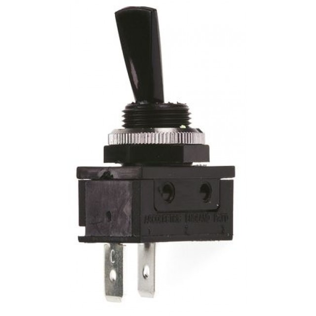 Toggle Switch IP40 SPST On-Off, 20 A@ 250 V ac, Panel Mount