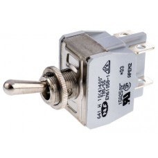 Toggle Switch DP On-Off, 10 A@ 24 V dc, Panel Mount