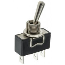 Toggle Switch SPDT On-Off-On, 15 A@ 250 V ac, Panel Mount