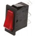 Illuminated Red SPST Rocker Switch, On-Off, 16 A@ 250 V ac 27.2mm 12.2mm