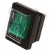 Illuminated Green DPST Rocker Switch, On-Off, 16 A@ 250 V ac 30mm 22.1mm