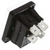 Illuminated Green DPST Rocker Switch, On-Off, 16 A@ 250 V ac 30mm 22.1mm