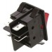 Illuminated Red DPST Rocker Switch, On-Off, 16 A @ 250 V ac +65°C -20°C 30.2mm 22mm