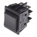 Black DPDT Rocker Switch, (On)-Off-(On), 16 A @ 250 V ac +65°C -20°C 30.2mm 22mm