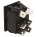 Black DPDT Rocker Switch, On-Off-On, 16 A@ 250 V ac 30mm 22mm