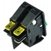 IP44 Illuminated Green DPST Rocker Switch, On-Off, 16 A@ 250 V ac 30mm 22.1mm