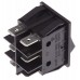 Black DPDT Rocker Switch, On-Off-On, 16 A @ 250 V ac +65°C -20°C 30.2mm 22mm