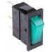 Illuminated Green SPST Rocker Switch, On-Off, 16 A@ 250 V ac 27.2mm 12.2mm