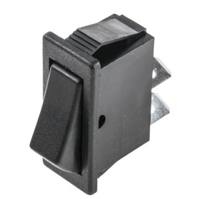 Black SPST Rocker Switch, On-Off, 16 A@ 250 V ac 30mm 11mm