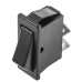 Black SPST Rocker Switch, On-Off, 16 A@ 250 V ac 30mm 11mm