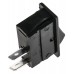 Black SPST Rocker Switch, On-Off, 16 A@ 250 V ac 30mm 11mm