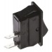 Black SPST Rocker Switch, Off-(On), 16 A@ 250 V ac 30mm 11mm