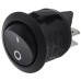 Black DPST Rocker Switch, On-Off, 6 A @ 250 V ac 20.2mm