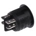 Black DPST Rocker Switch, On-Off, 6 A @ 250 V ac 20.2mm