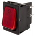 Illuminated Red DPST Rocker Switch, On-Off, 20 A @ 250 V ac 30.2mm 22mm