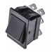 Black DPDT Rocker Switch, On-On, 16 A@ 250 V ac 30mm 22mm