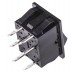 Black DPDT Rocker Switch, On-On, 16 A@ 250 V ac 30mm 22mm