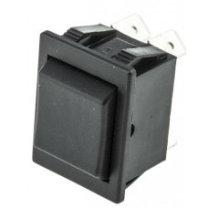 Black DPDT Rocker Switch, (On)-Off-(On), 16 A@ 250 V ac 30mm 22mm