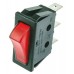 Illuminated Red SPST Rocker Switch, On-Off, 16 A @ 250 V ac +65°C -20°C 30.48mm 11mm