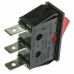 Illuminated Red SPST Rocker Switch, On-Off, 16 A @ 250 V ac +65°C -20°C 30.48mm 11mm