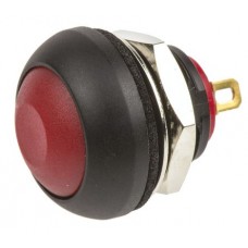 Push Button Switch, IP67, 13.6mm, SPST-NC, Panel Mount, On-(On)