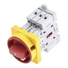 3 Pole Base, DIN Rail Mount Non-Fused Switch Disconnector, 16 A, 7.5 hp, 7.5 kW, IP66